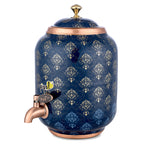 Pipal Classical Printed Copper Matka