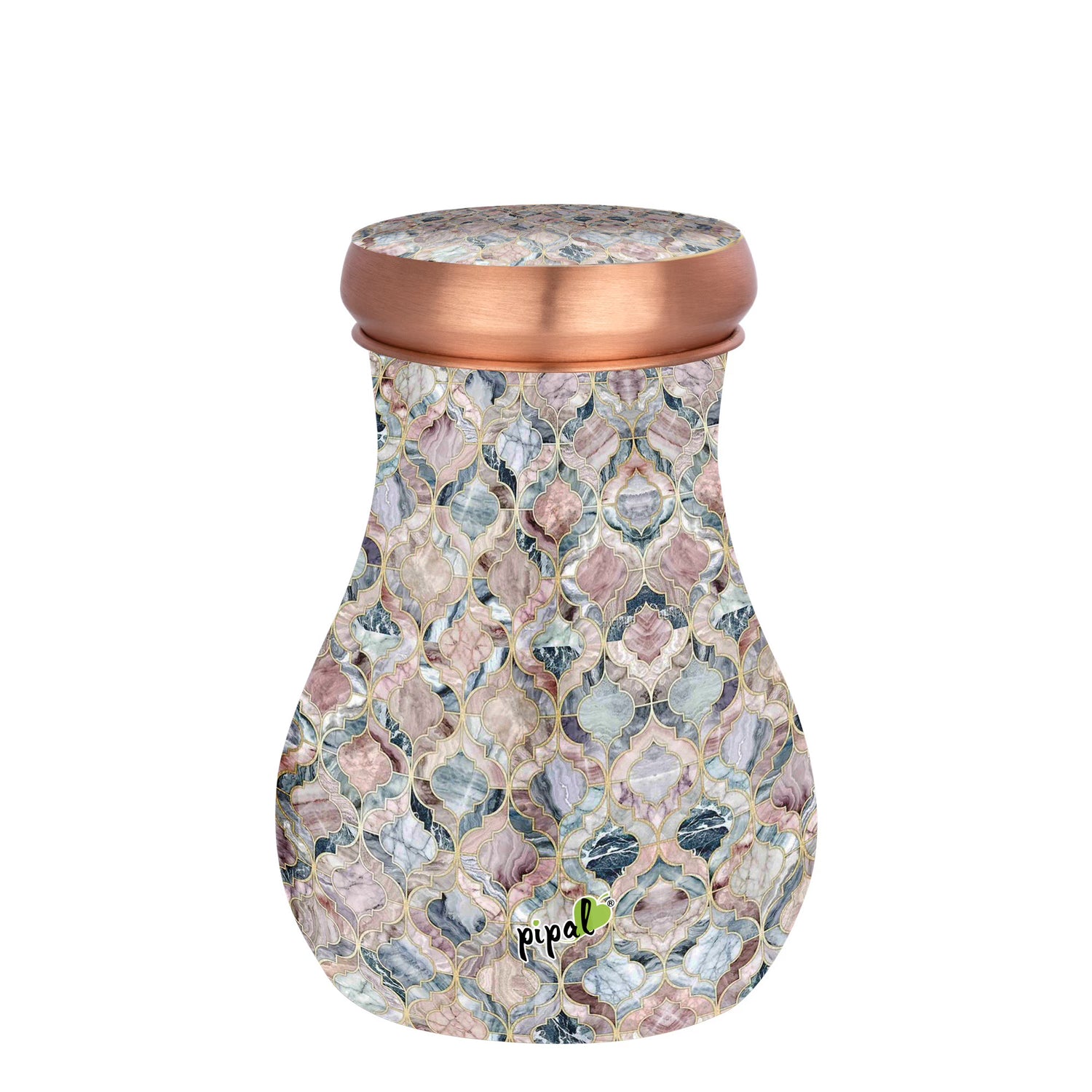 Pipal Rajwadi Designer Copper Carafe