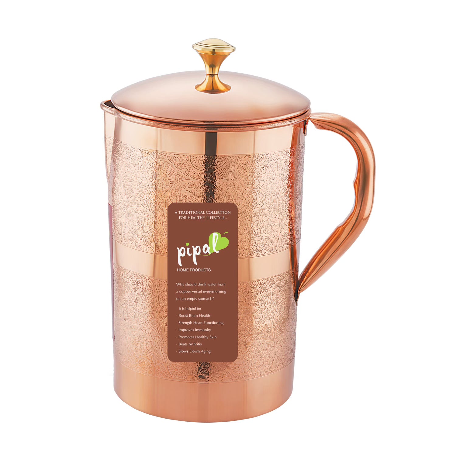 Pipal Classical Copper Jug