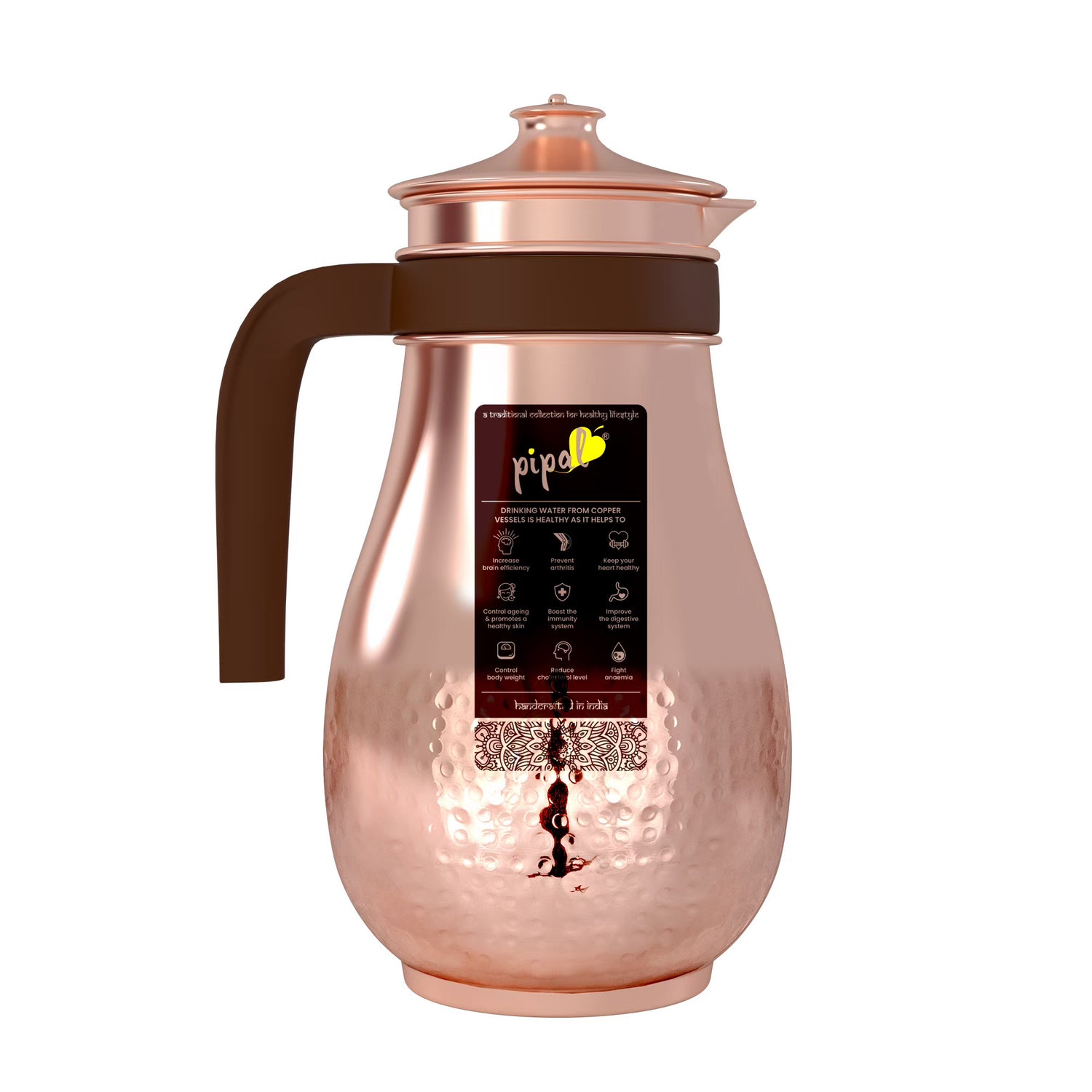 Pipal Drop Copper Jug