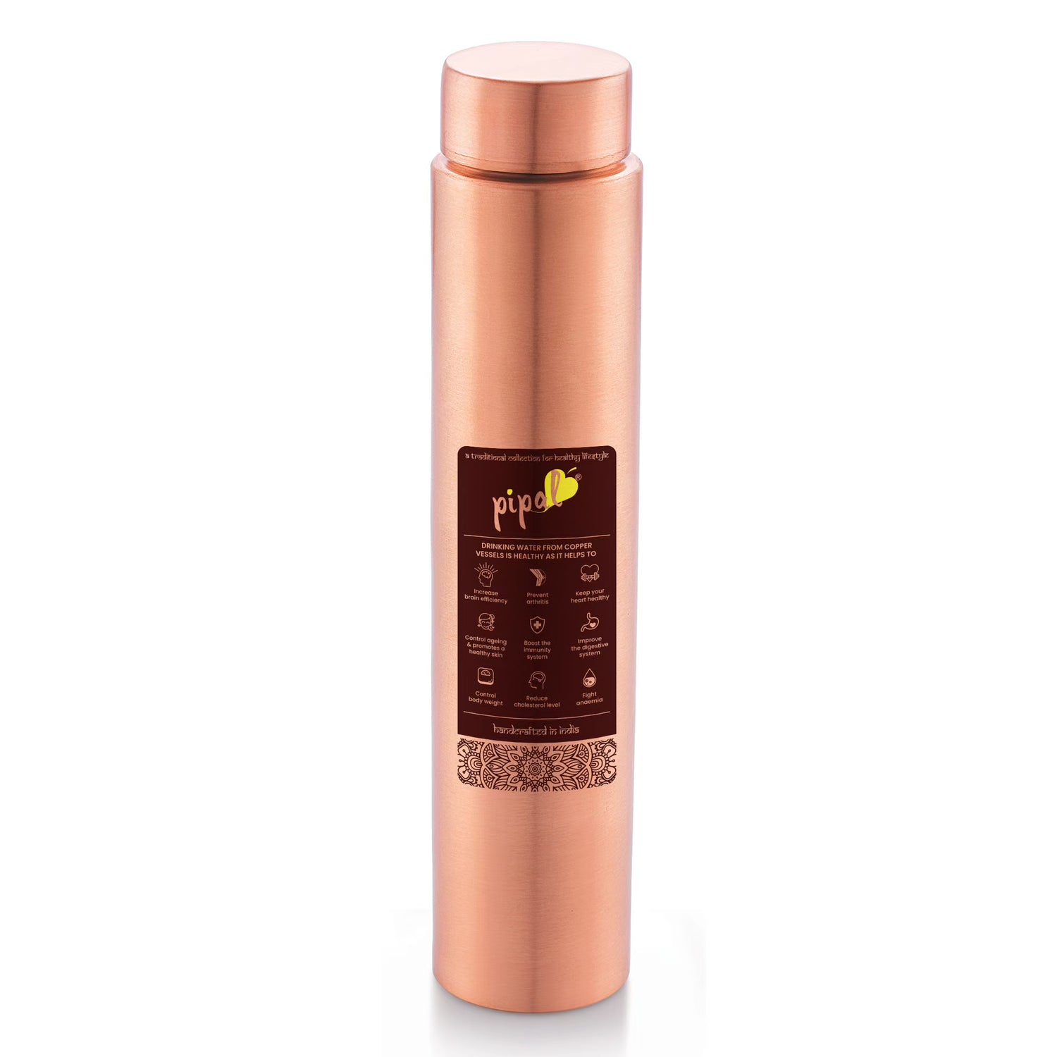 pipal thin copper bottle 700ml