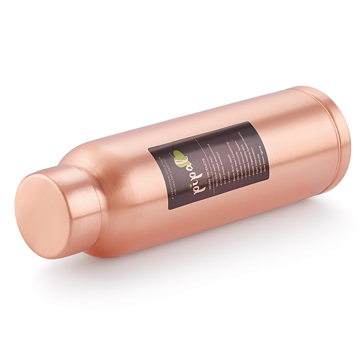 pipal caliber copper bottle front 