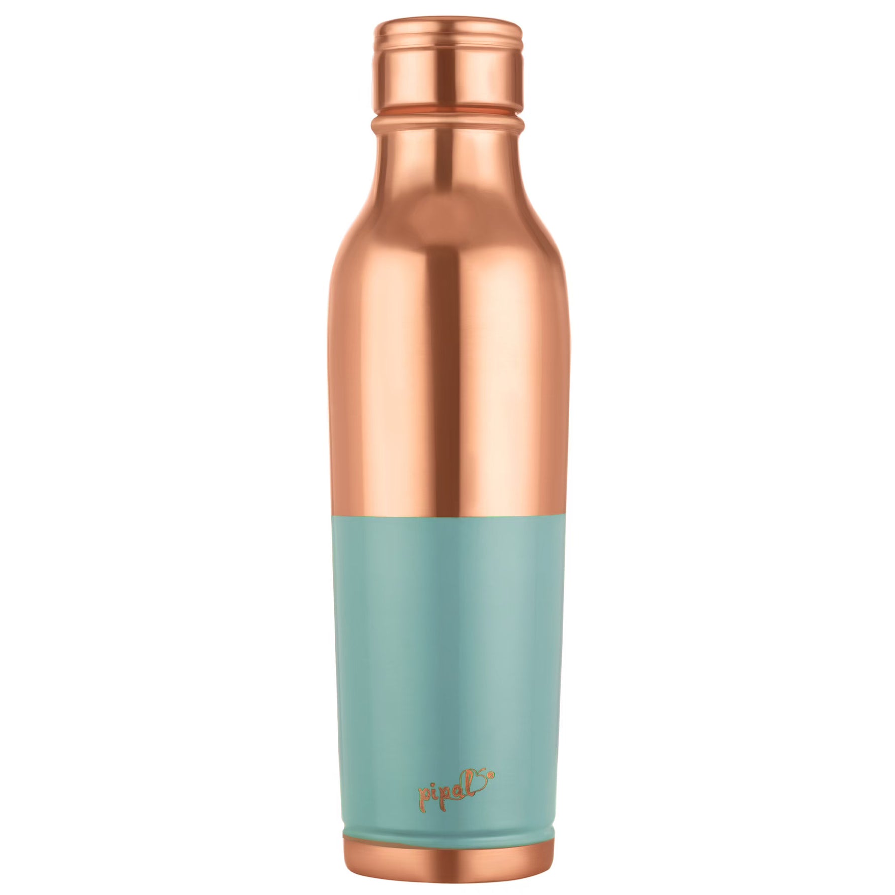 pipal yoga copper bottle with half colour half copper 