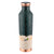 Pipal Apex 1000ml copper bottle with green and gold art deco print