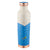 Pipal Apex 1000ml copper bottle with blue and cream abstract ripple print