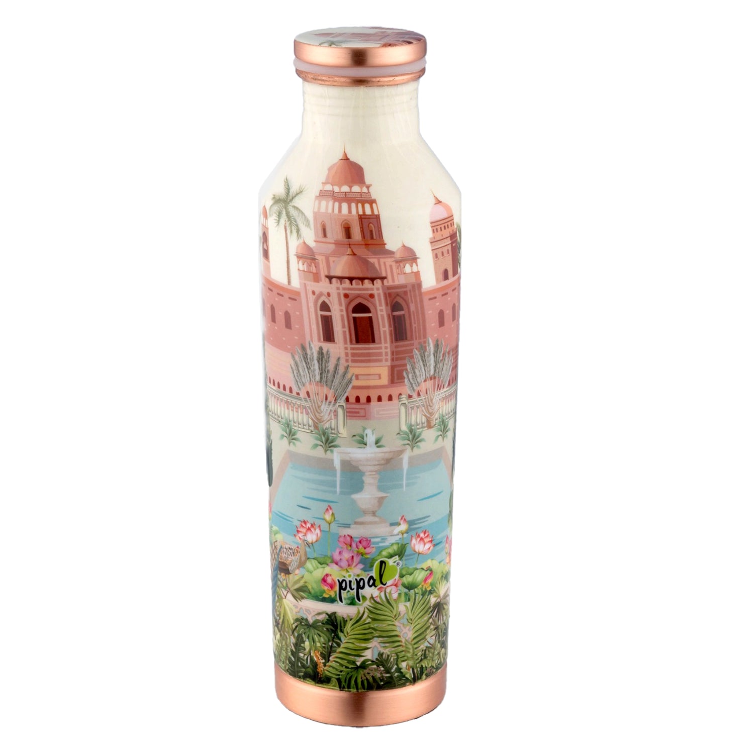 Pipal Apex Royal Garden Copper Water Bottle