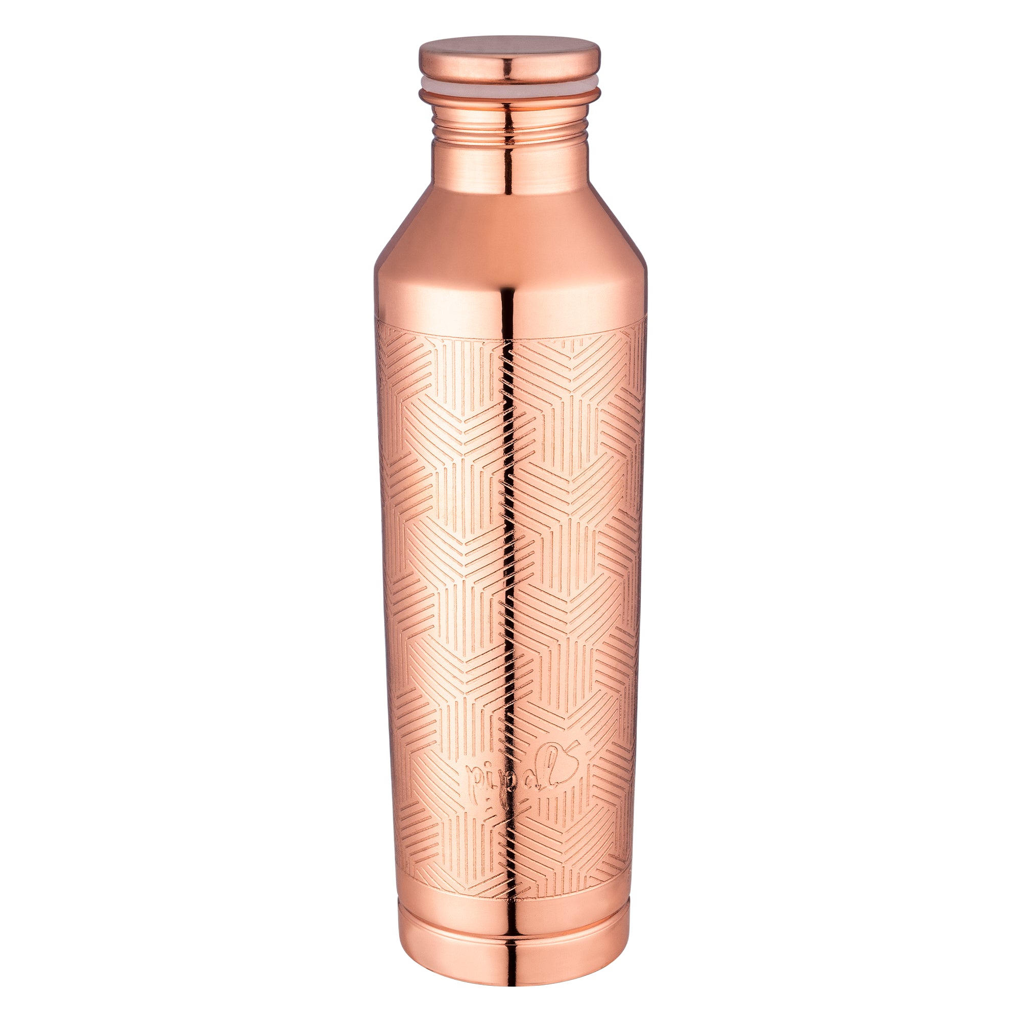 Pipal Apex Tile Carving Copper Water Bottle
