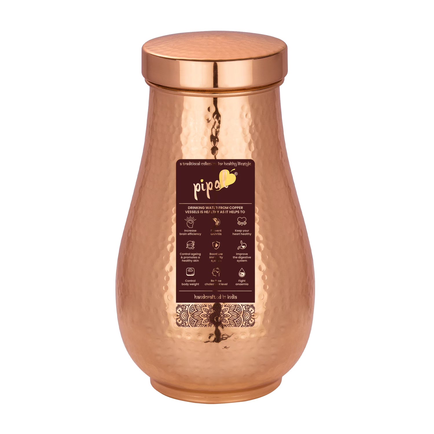 Pipal Drop Copper Carafe