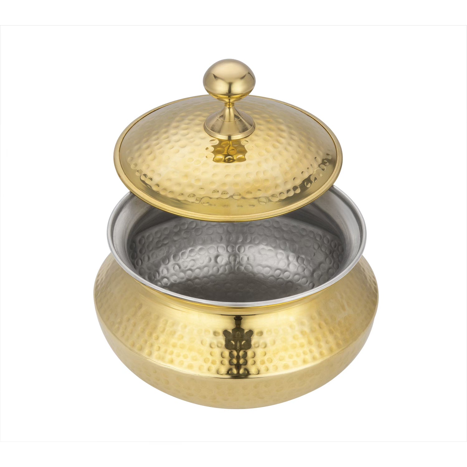 Pipal Glitter Brass Cooking Handi