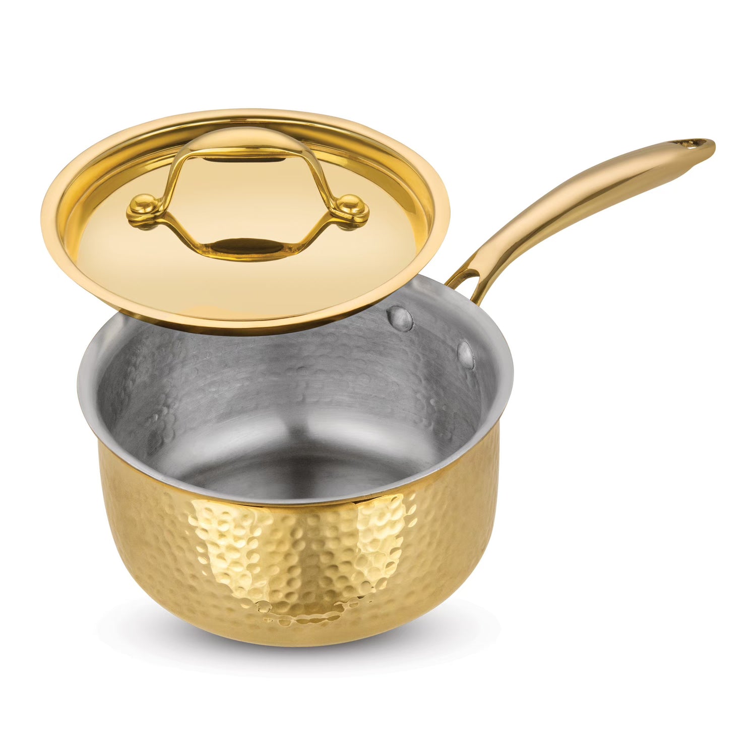 Pipal Glitter Brass Cooking Sauce Pan