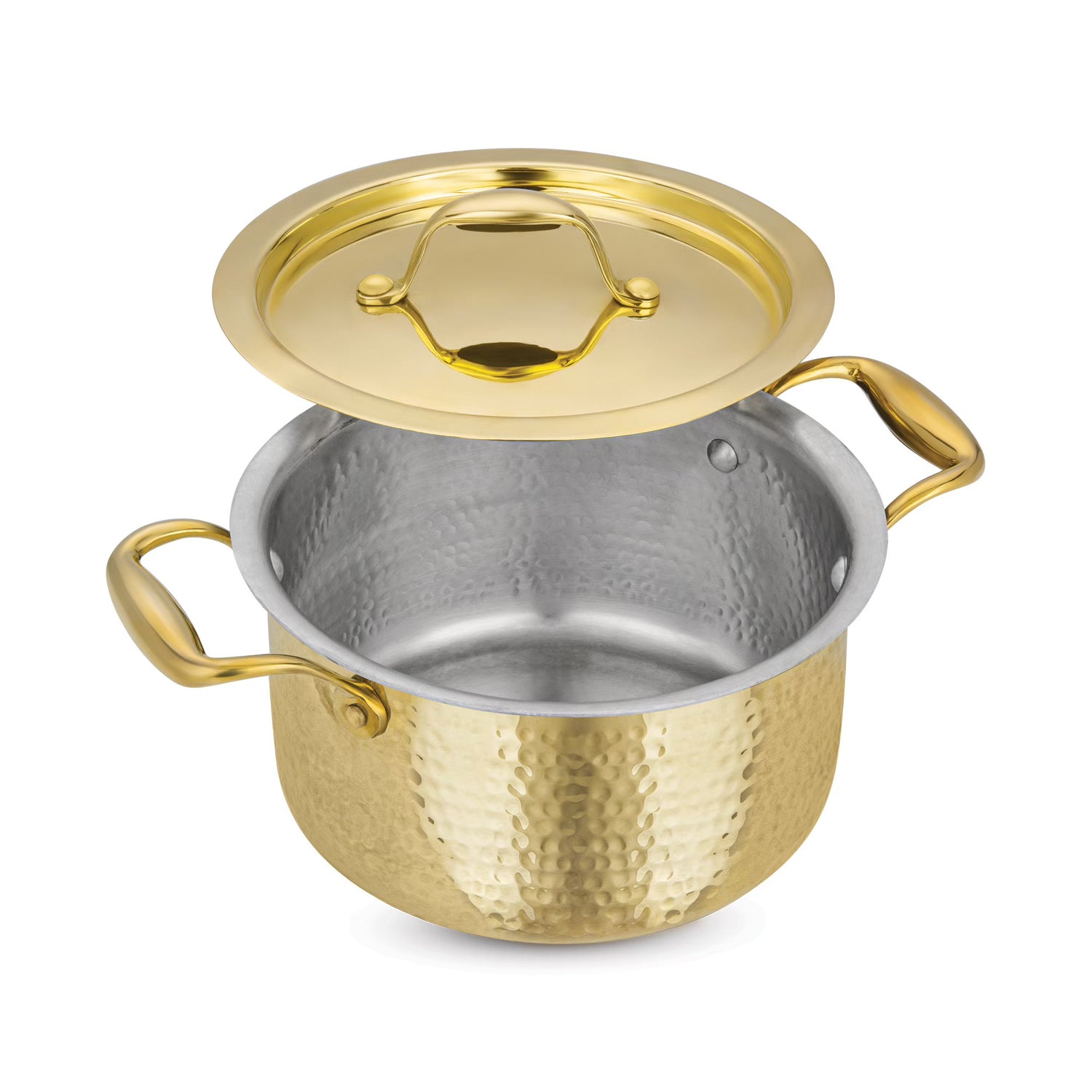 Pipal Glitter Brass Cooking Tope